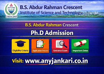 Crescent Institute PhD Admission 2026: Dates, Fees & Entrance