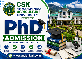 CSKHPKV Palampur PhD Admission 2026: Application, Dates & Seats