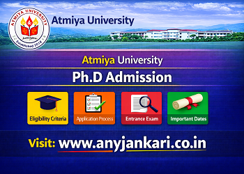 Atmiya University PhD Admission 2026: AMUPET Dates, Fees & Subjects