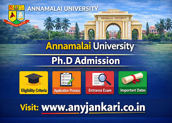 Annamalai University PhD Admission 2026: Dates, Fees & Apply Online | Any Jankari