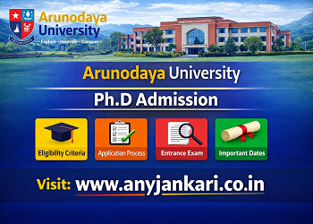 Arunodaya University PhD Admission 2026: Dates, Fees & Apply Online