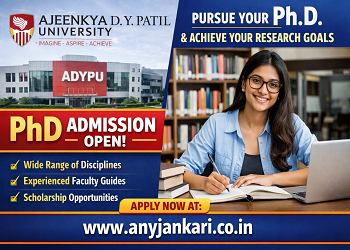 Ajeenkya DY Patil University PhD Admission 2026: Apply by March 31
