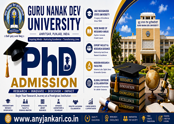 Guru Nanak Dev University PhD Admission 2026: Dates, Fees & RET